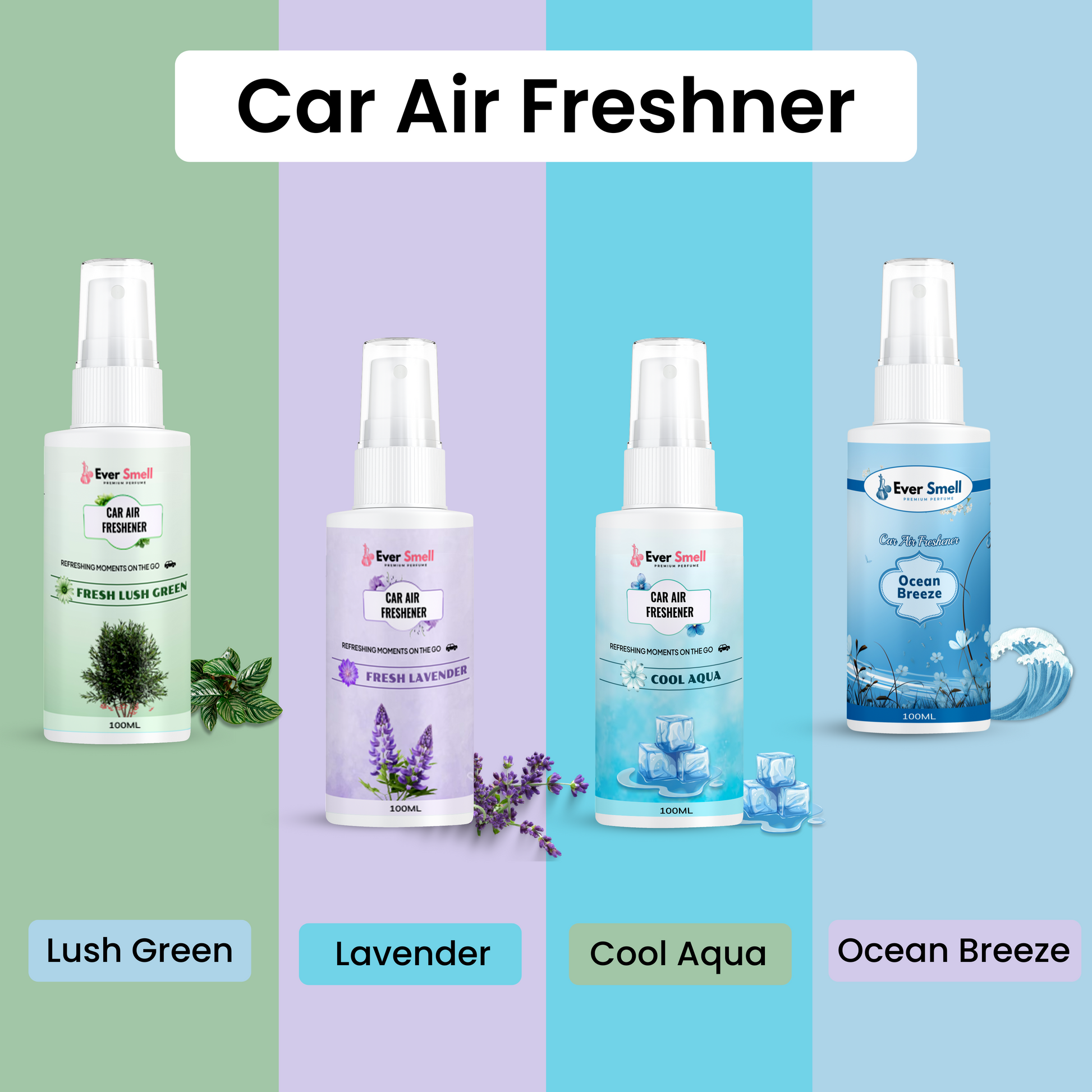 Four Fragrances Car Air Freshener Combo Third